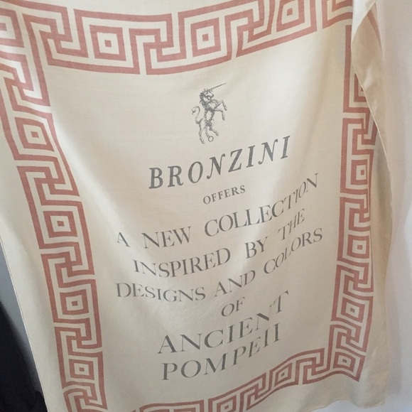 Vintage Bronzini Silk Scarf